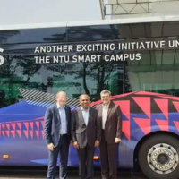 Driverless electric bus launched by NTU and Volvo in ‘world first’