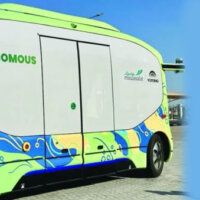 Successful autonomous e-bus trial run with passengers